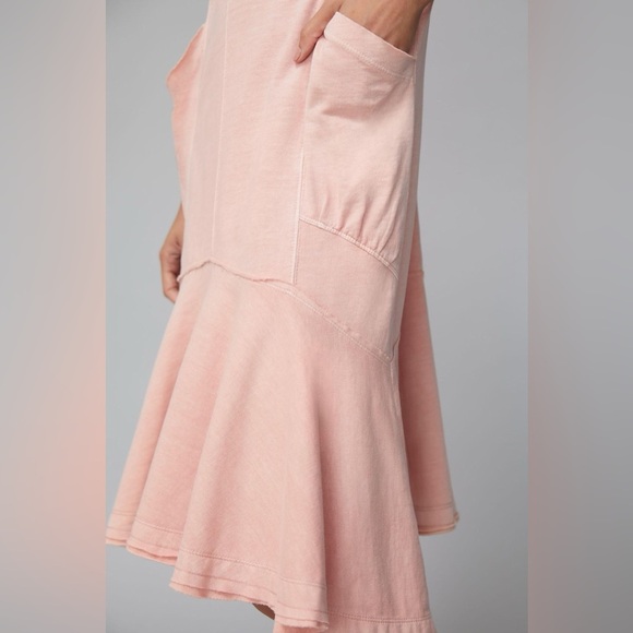 Anthropologie Saturday Sunday Joella Peach Midi Dress - Picture 2 of 4